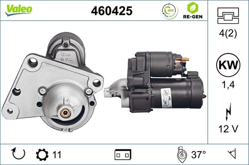 Starter valeo 460425 for - valeo,