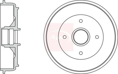 Brake drum apec drm9985 - brake, fits