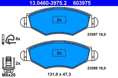 Front brake pad set disc - brake,