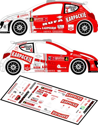 Decals peugeot 207 s2000 - decals,