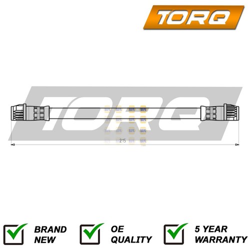 Brake hose rear inner torq - brake,